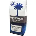 Iron Brew Coffee: Caffeinated, Breakfast Roast, Bag, 12 oz Pack Wt, 12 oz Net Wt, Light, Whole Bean