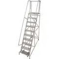 Cotterman 12-Step Rolling Ladder, Serrated Step Tread, 162" Overall Height, 450 lb. Load Capacity