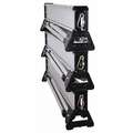 Retracta-Cade Portable Barricade: 120 in Extended_48 in Retracted Overall L, 41 in Overall Ht