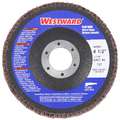 Westward 4-1/2" Flap Disc, Type 27, 7/8" Mounting Hole, Medium, 60 Grit Aluminum Oxide, 1 EA