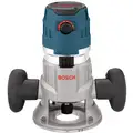 Bosch Router: Mid-Size, Fixed Base, 2.3 hp, Variable Speed, 25,000 RPM, 1/2 in Collet, Soft-Start