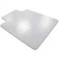 Traditional Lip Chair Mat, Clear, For Carpet with Padding Up to 3/8" Thick