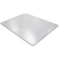 Rectangular Chair Mat, Clear, For Laminate, Wood, Tile, Concrete and other Hard Surfaces