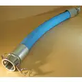 Water Suction and Discharge Hose: 2 in Hose Inside Dia., 200 psi, Blue, 2 in x 2 in Fitting Size