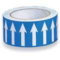 Harris Industries Self-Adhesive, Vinyl Banding Tape with White Arrows on Blue Background, 54 ft. L