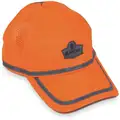 Baseball Hat, Reflective Trim, Hi-Visibility Orange, Size Universal