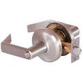 Door Lever Lockset, Mechanical, Standard Duty, Different, Satin Nickel, 2 3/4" Backset