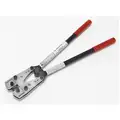 Burndy Crimper: For Electrical Wire and Cable, Uninsulated, 8 to 4/0 AWG Capacity, 26 in Overall Lg