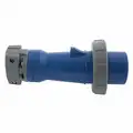 Hubbell Wiring Device-Kellems 100 Amp, 1-Phase Zytel 801 Nylon Watertight Pin and Sleeve Plug, Blue