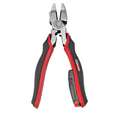 Voltage Sensing Plier: Curved, 9"Overall Lg, 1-1/2" Jaw Lg, 1-1/4" Jaw Wd, Tether Ready