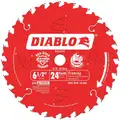 Diablo D0624A 6-1/2" Carbide Combination Circular Saw Blade, Number of Teeth: 24