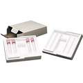 Lab Tube Mailer,  Holds (4) 10.25 to 16mm Dia X 3 in to 4 in L Tubes, (4) 3 in L x 1 in W Slides