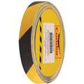 Striped Black/Yellow Anti-Slip Tape, 1" x 60.0 ft., 60 Grit Aluminum Oxide, Acrylic Adhesive, 1 EA