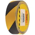 Striped Black/Yellow Anti-Slip Tape, 2" x 60.0 ft., 60 Grit Aluminum Oxide, Acrylic Adhesive, 1 EA