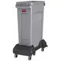 Rubbermaid Connectable Container Dolly, 200 lb. Load Capacity, Rectangular, 1 Max. No. of Containers