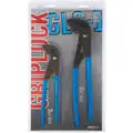 Channellock Tongue and Groove Plier Set: V, Self Adjusting, 1 3/50 in_1 1/4 in_2 1/4 in Max Jaw Opening, Plastic