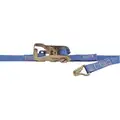 Tie Down Strap, 16 ft.L x 1"W, 835 lb. Load Limit, Adjustment: Ratchet