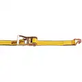 Tie Down Strap, 30 ft.L x 2"W, 3335 lb. Load Limit, Adjustment: Ratchet