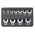 Gearwrench Set Wr Crft Sae 11Pc, Alloy Steel, Chrome, Drive Size 3/8", Range of Head Sizes 3/8" to 1 in
