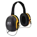 3M Behind-the-Neck Ear Muffs, 25 dB Noise Reduction Rating NRR, Dielectric Yes, Black
