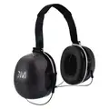 3M Behind-the-Neck Ear Muffs, 31 dB Noise Reduction Rating NRR, Dielectric Yes, Black