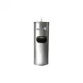 Poopy Pouch Wet Wipe Dispenser and Waste Bin, Wipe-A-Way, Center Pull Roll, (1) Roll, Stainless Steel