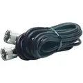 Coax Cable, RG-58A/U Cable Type, 18 ft Cable Length, Black, PVC Jacket Material