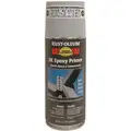 Rust-Oleum Spray Epoxy Primer: Gray, Flat, 13.2 oz. Net Wt, 8 to 12 sq ft. Coverage, 15 min Dry Time