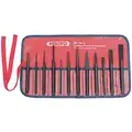 4-7/8 to 6" S2 Hardened Tool Steel Punch and Chisel Set; Number of Pieces: 12