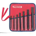 5-1/8 to 8" S2 Hardened Tool Steel Cold Chisel Set; Number of Pieces: 7