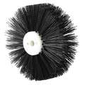 Replacement Vertical Brush,  12 in L x 6 in W x 6 in H Size,  Polypropylene,  Black/White