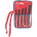 5-1/8 to 6-3/4" S2 Hardened Tool Steel Cold Chisel Set; Number of Pieces: 5