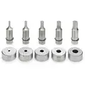 Metalpro Punch and Die Set: Round, 5/8 in_1/2 in_3/8 in_3/4 in_1/4 in Compatible Die Size