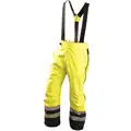 Occunomix Rain Pants, High Visibility: Yes, ANSI Class: Class E, Polyester, Polyurethane, L, Yellow\Green