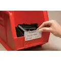 Tri-Dex Label Holder: 4 in x 1 3/4 in, Clear, Slide-In, 25 Label Holders, Snap-On, PVC, Smooth