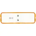 Truck-Lite Clearance Marker Lamp, Incandescent, Yellow Rectangular, 4" L, 12 V, Double Bulb, Sealed, Fit 'N Forget, 19200Y