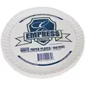Disposable Plate: Paper, Luncheon Plate, 9 in Disposable Plate Size, 1,200 PK