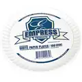 Disposable Plate: Paper, Luncheon Plate, 9 in Disposable Plate Size, 1,000 PK