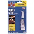 Permatex Super Glue, 2 gm Tube, Working Time: 15 to 30 sec, Clear