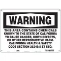 Safety Sign, Aluminum, 10" x 14", 1 EA