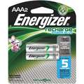 Energizer AAA Pre-Charged Rechargeable Battery, Recharge, Nickel-Metal Hydride, PK2