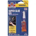 Permatex Super Glue, 2 gm Squeeze Tube, Working Time 15 to 30, Clear