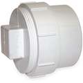 Cleanout Adapter with Plug: Schedule 40, 2 in x 2 in Fitting Pipe Size, Male Spigot x Female NPT