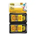 Post-It Sticky Flags: Yellow, 50 Sheets per Pad, 100 Pads per Pack, 1 in x 1 3/4 in, 2 PK