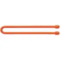 Nite Ize Gear Tie, Color Orange, Nominal Length 12", Material Rubber, Steel, PK 2