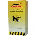 Condor Respirator Wipes, Non-Alcohol, Size 8" x 5", Includes (100) Pre-Packaged Wipes, PK 100