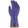 Versatouch Chemical Resistant Gloves: -22&deg;F Min. Temp., 79 mil Glove Thick, 12 in Glove Lg, Blue, PVC, 1 PR
