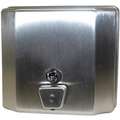 Tough Guy Wall Mounted, Manual Liquid Soap/Lotion Dispenser; 47 oz., Silver