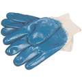 Foam Nitrile Coated Gloves, Glove Size: XL, Blue/White