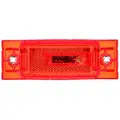 Truck-Lite Clearance Marker Lamp, 21 Series, LED, Red Rectangular, 6" L, 12 V, Sealed, Fit 'N Forget, 21251R